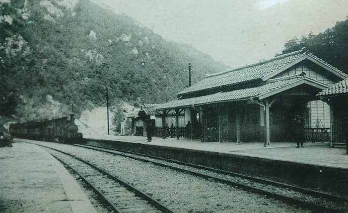 開業当時の生山驛